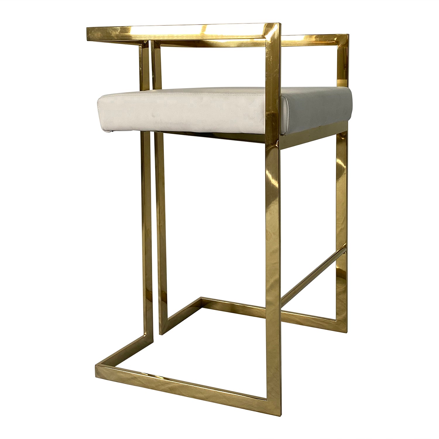 Elegant Gold and Beige Dining Chair with plush upholstery and stylish design, perfect for modern dining spaces.