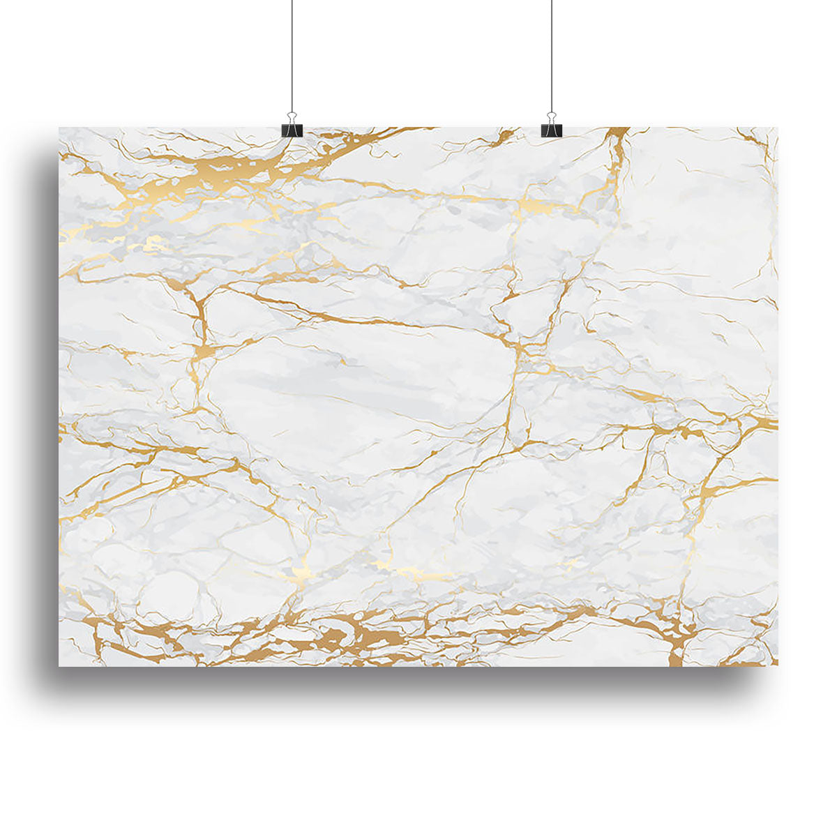A stunning Golden Marble Canvas Print showcasing luxurious golden hues and elegant marble design, perfect for home decor.