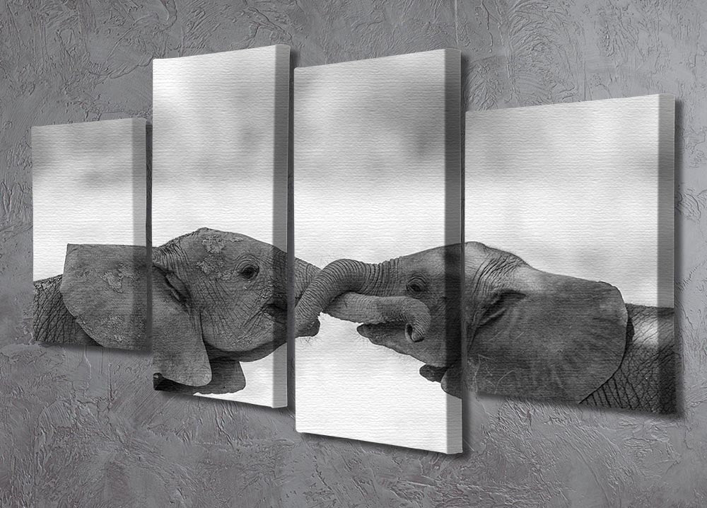 A vibrant 4-split panel canvas artwork showcasing a cohesive design, perfect for home or office decor.