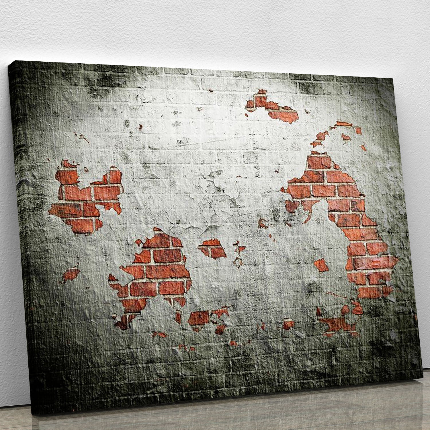 A stylish Grunge wall background canvas print showcasing textured patterns in muted colors, perfect for modern decor.