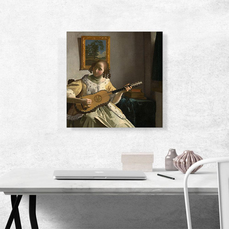 Guitar Player 1670 canvas print featuring vibrant colors and intricate details, perfect for music lovers.