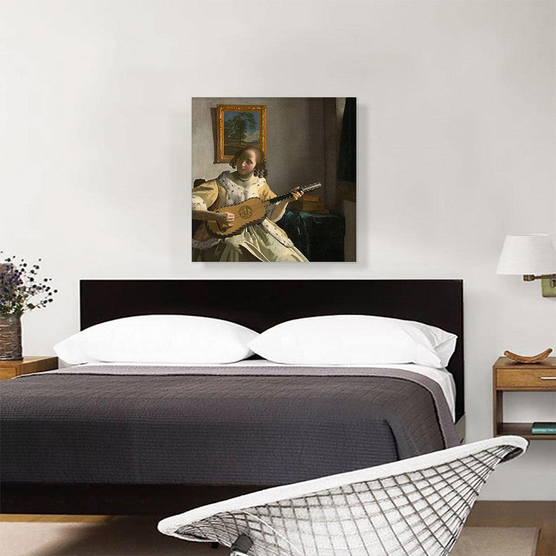 Guitar Player 1670 canvas print featuring vibrant colors and intricate details, perfect for music lovers.