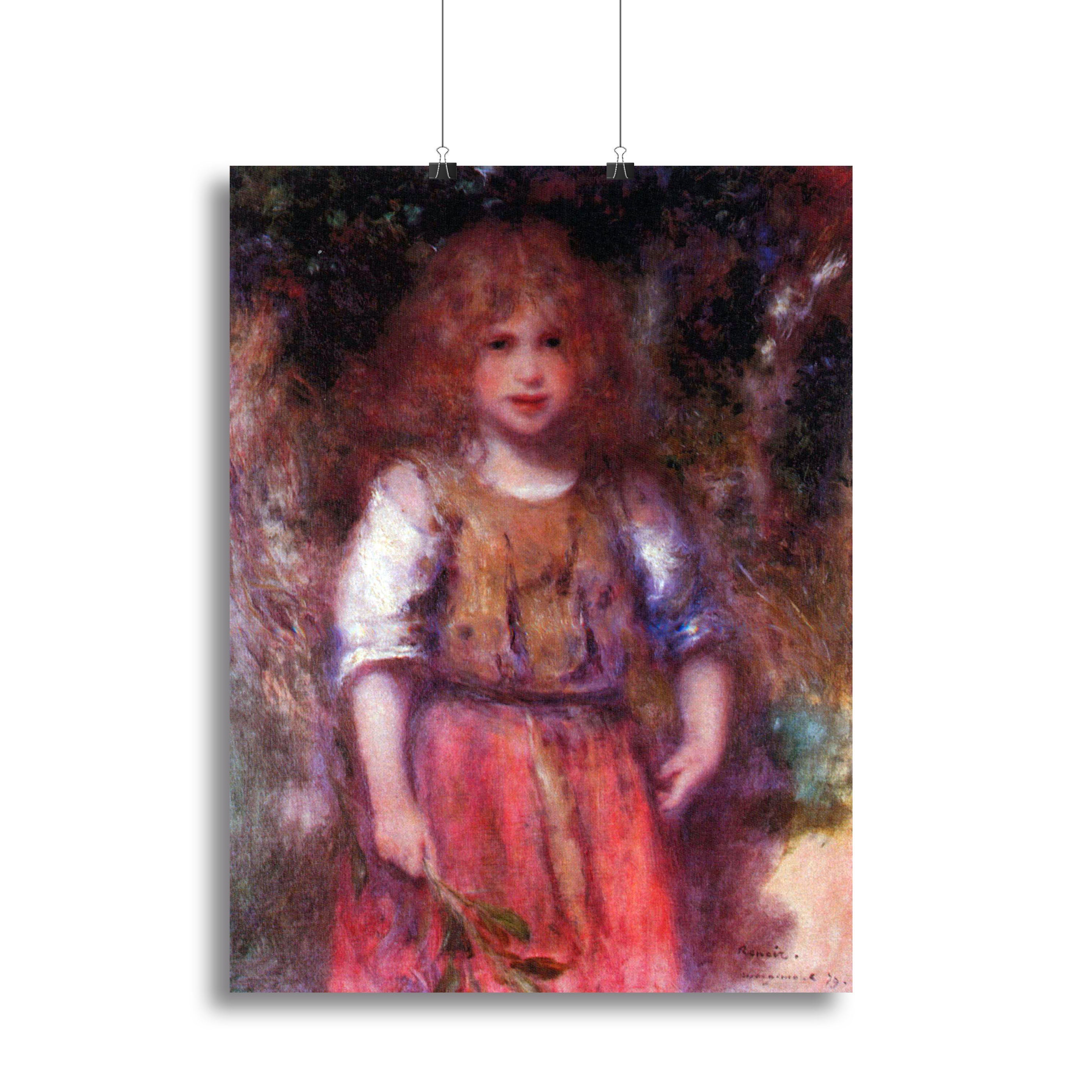Gypsy Girl by Renoir canvas print showcasing vibrant colors and intricate details, perfect for home decor.