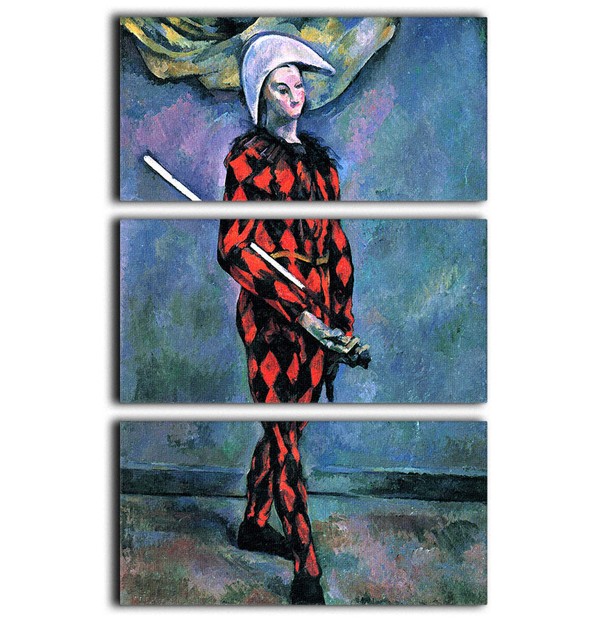 Harlequin by Cezanne 3 Split Panel Canvas Print showcasing vibrant colors and elegant design, perfect for home decor.