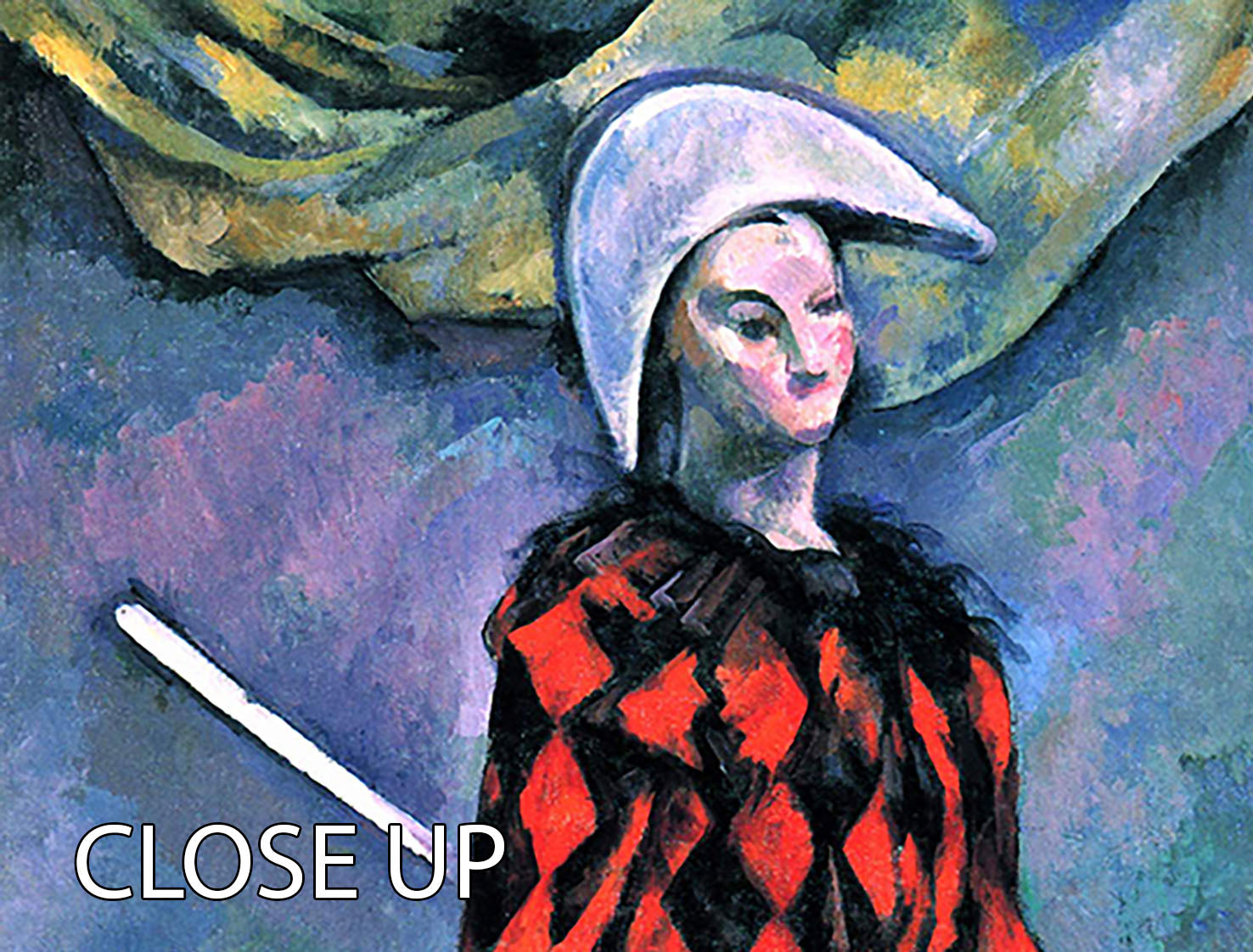 Harlequin by Cezanne 3 Split Panel Canvas Print showcasing vibrant colors and elegant design, perfect for home decor.