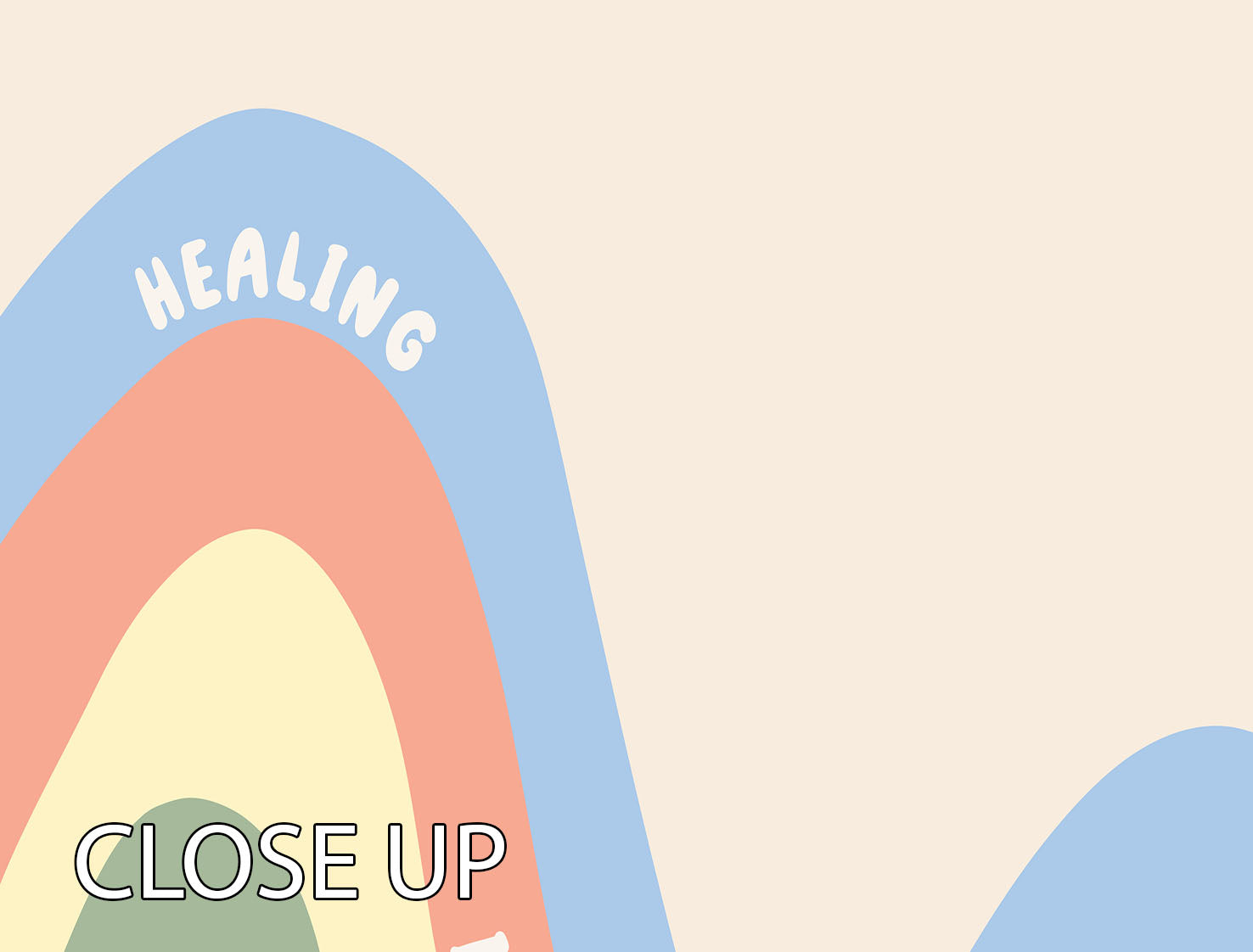 Healing Is Non Linear 3 Split Panel Canvas Print featuring three panels with a cohesive and captivating design, perfect for modern decor.