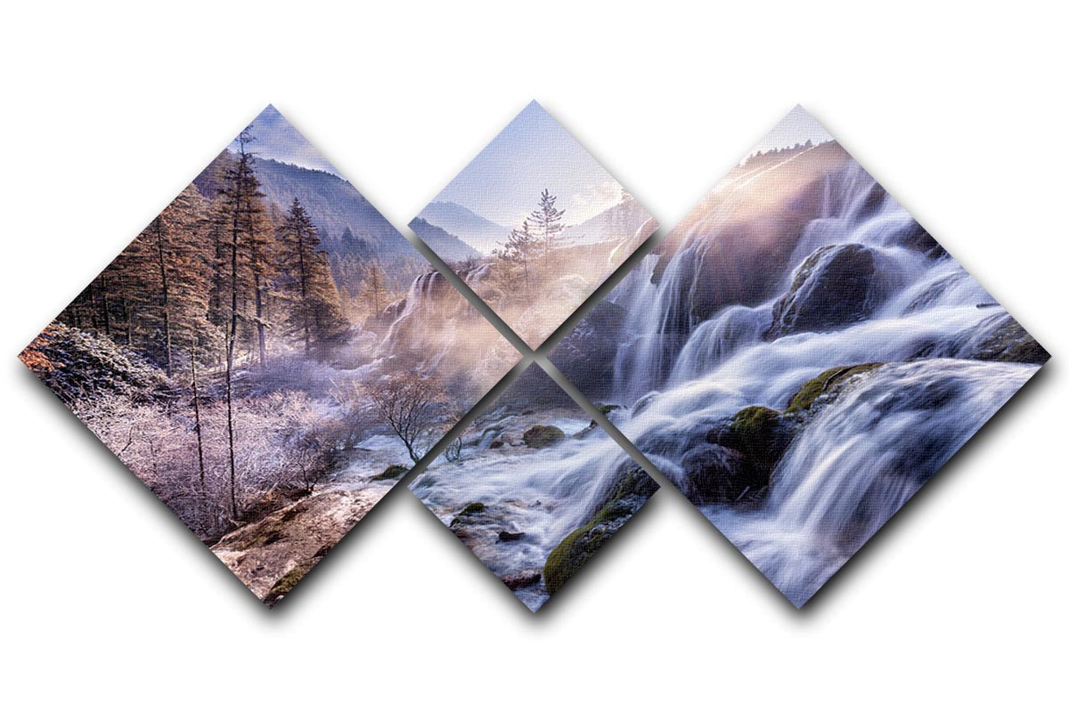 Heartless Valley 4 Square Multi Panel Canvas artwork featuring four equal square sections, beautifully arranged to create a cohesive design.