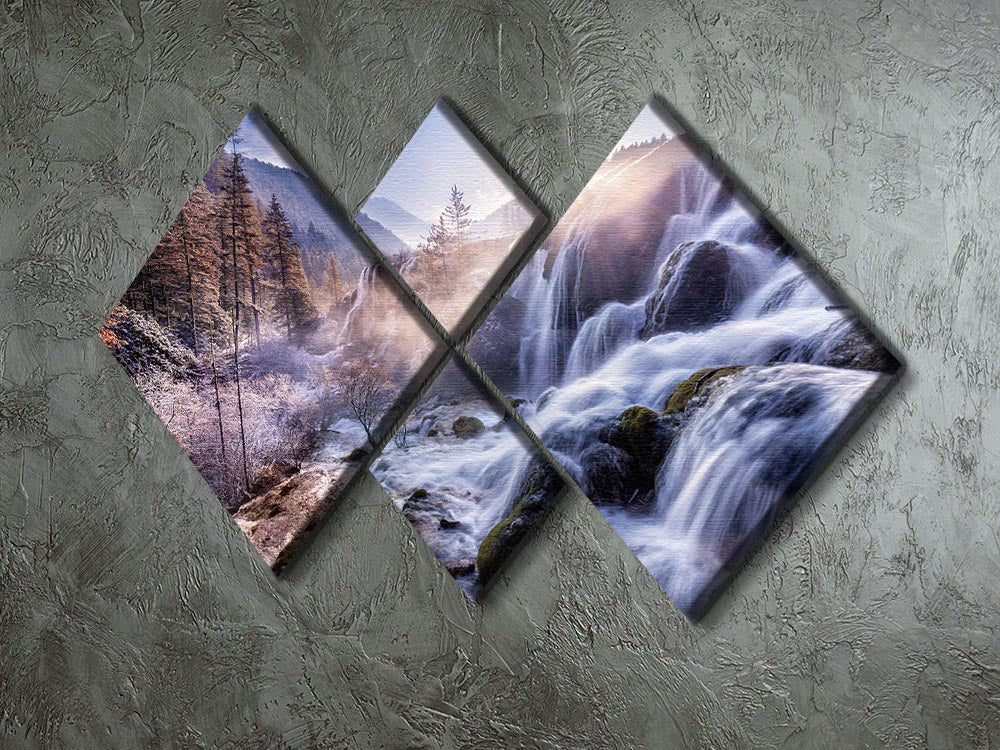 Heartless Valley 4 Square Multi Panel Canvas artwork featuring four equal square sections, beautifully arranged to create a cohesive design.