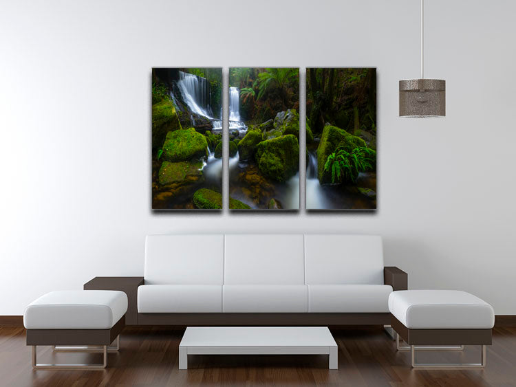 Hello Horseshoe 3 Split Panel Canvas Print featuring three cohesive panels with elegant design, perfect for home or office decor.