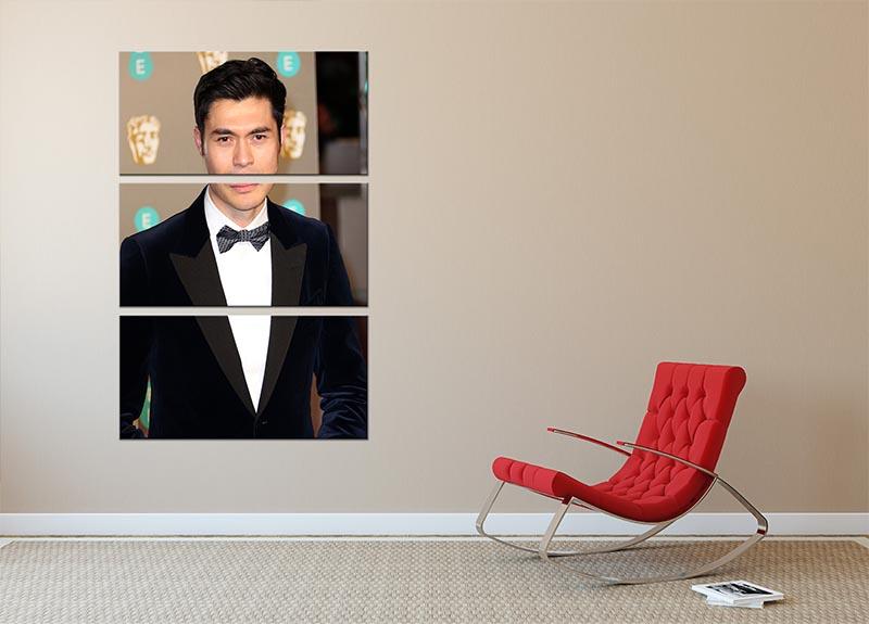 Henry Golding 3 Split Panel Canvas Print featuring three high-quality canvases with captivating design, perfect for home or office decor.