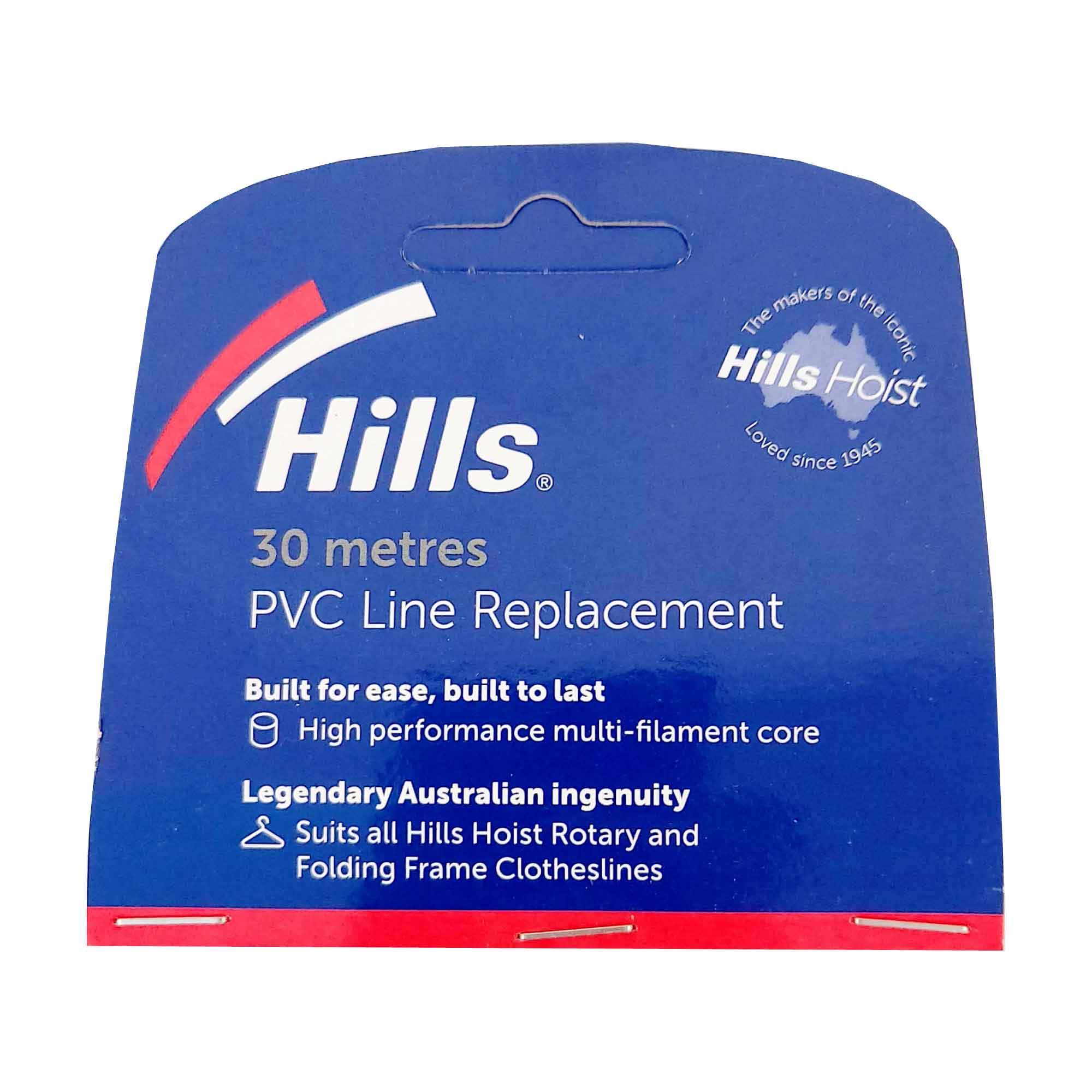 Hills 30m PVC Line Replacement Cord Wire in beige color, designed for folding frame clotheslines, showcasing its durable and weather-resistant features.