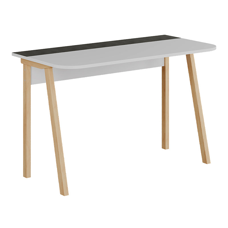 Home Desk GIULIA in grey and white, featuring a sleek melamine surface and modern design, dimensions 120x60x75 cm.