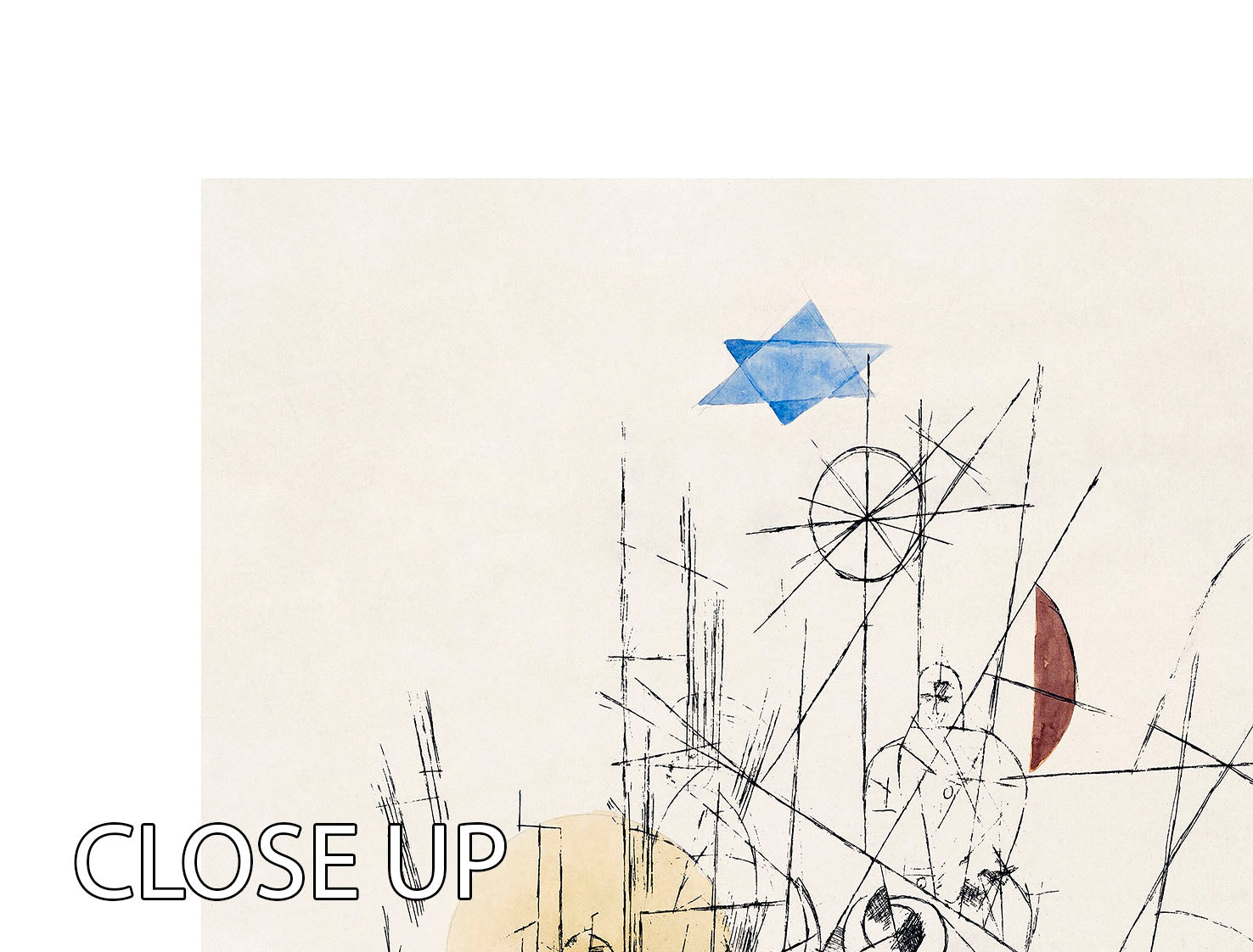 Hope and Destruction 1916 No.2 3 Split Panel Canvas Print showcasing vibrant colors and abstract design.