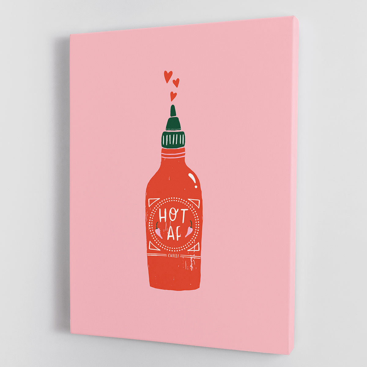 A vibrant Hot Af Canvas Print showcasing modern abstract art, perfect for home or office decor.