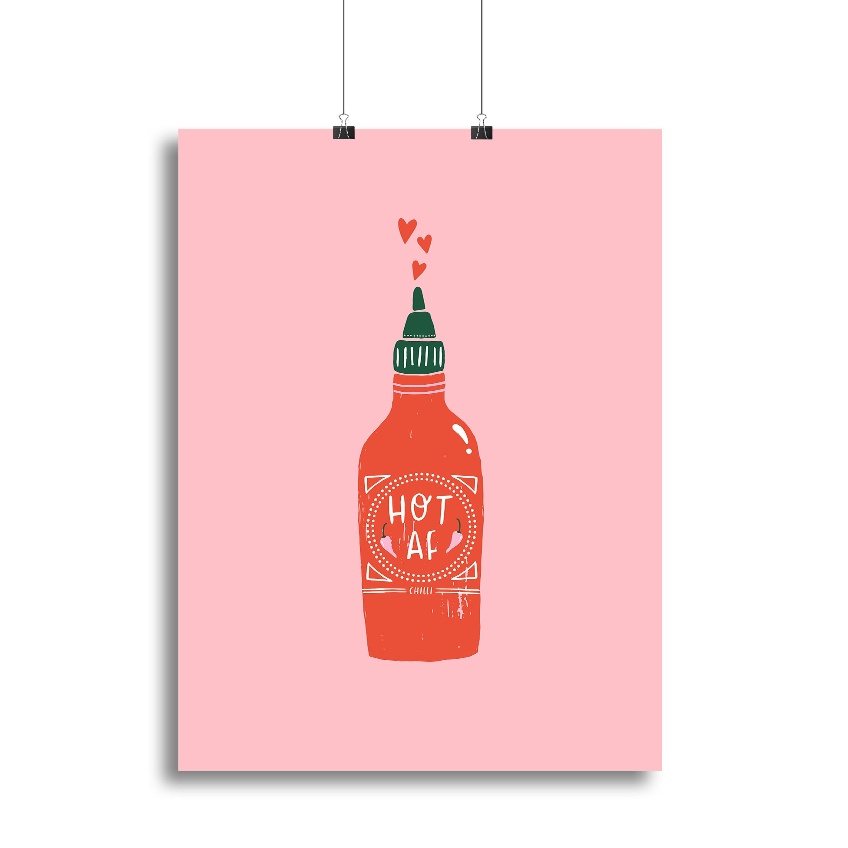 A vibrant Hot Af Canvas Print showcasing modern abstract art, perfect for home or office decor.