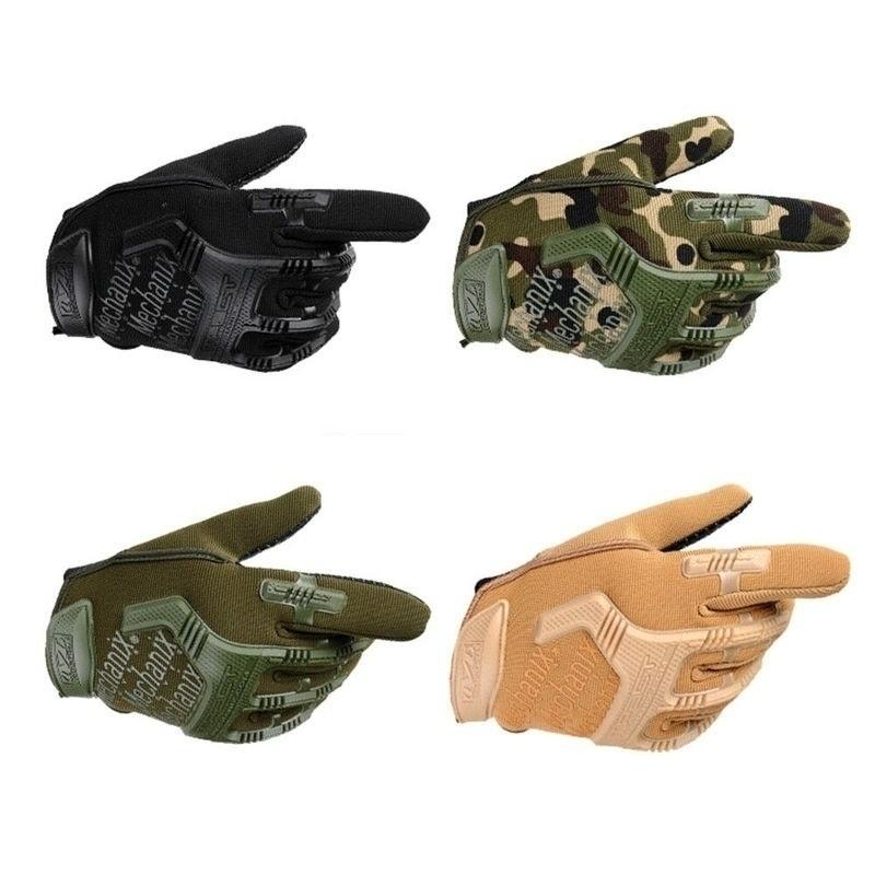 Hot Seal Tactics Full Finger Gloves for men, featuring a durable nylon and silicone design, ideal for outdoor activities like climbing and riding.