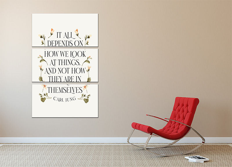 Three-panel canvas print featuring abstract art, enhancing modern decor.