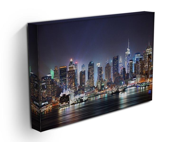 A beautiful canvas print of the Hudson River showcasing stunning reflections of the landscape, perfect for home decor.