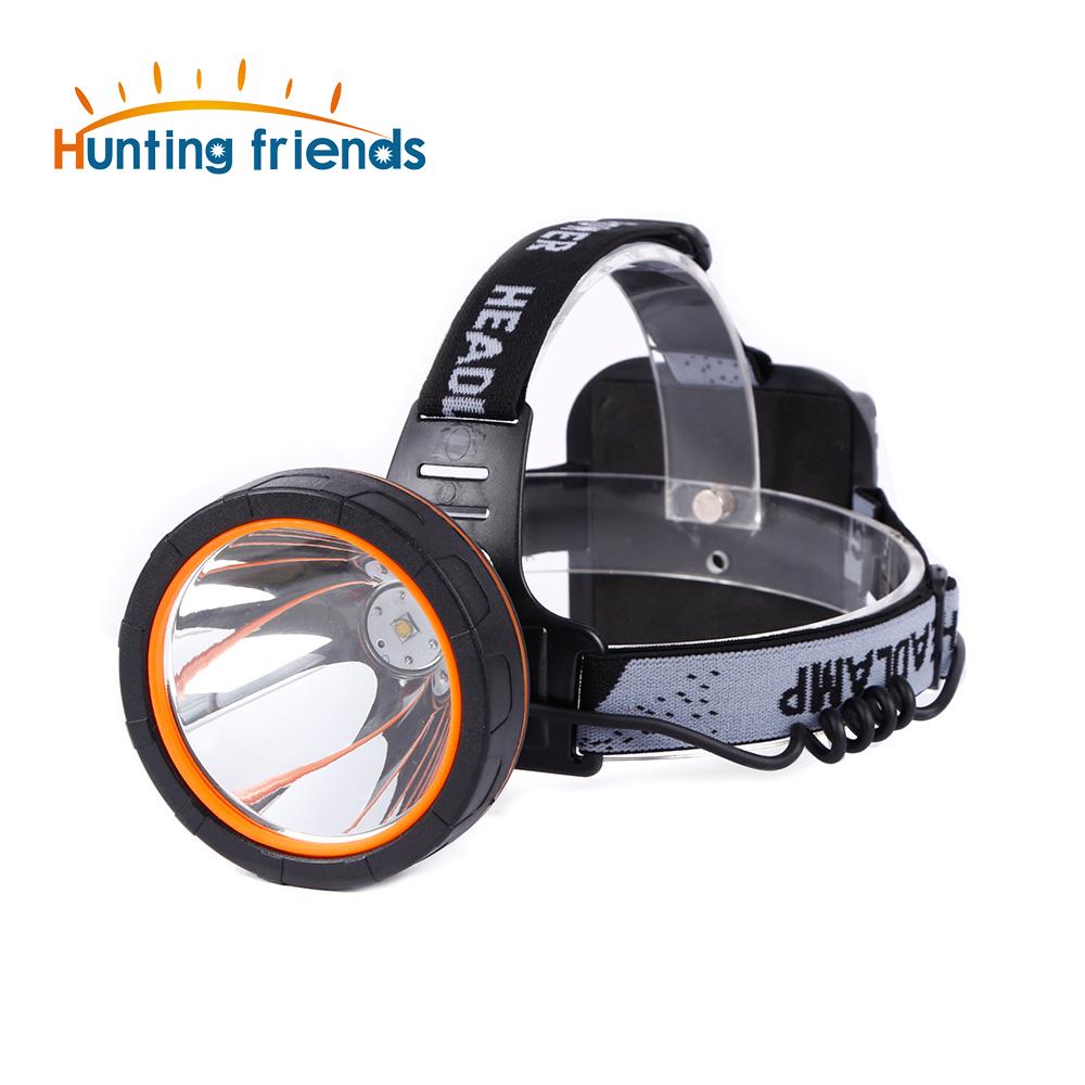 Hunting Friends Separation Style LED Headlamp showcasing its ergonomic design, adjustable headband, and CREE XM-L2 LED light source.