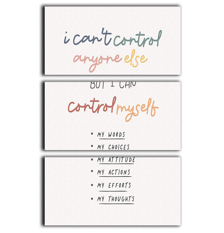 I Can Control Myself 3 Split Panel Canvas Print featuring three high-quality panels with a captivating design, perfect for home or office decor.