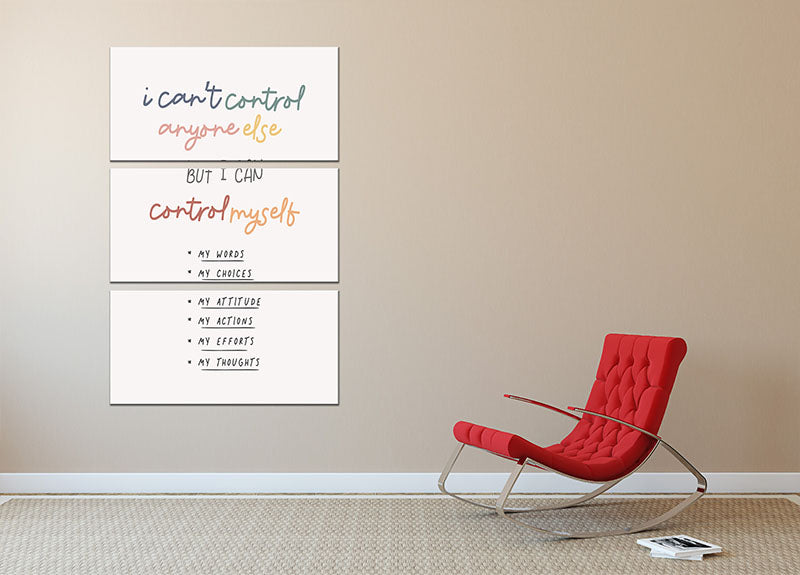 I Can Control Myself 3 Split Panel Canvas Print featuring three high-quality panels with a captivating design, perfect for home or office decor.