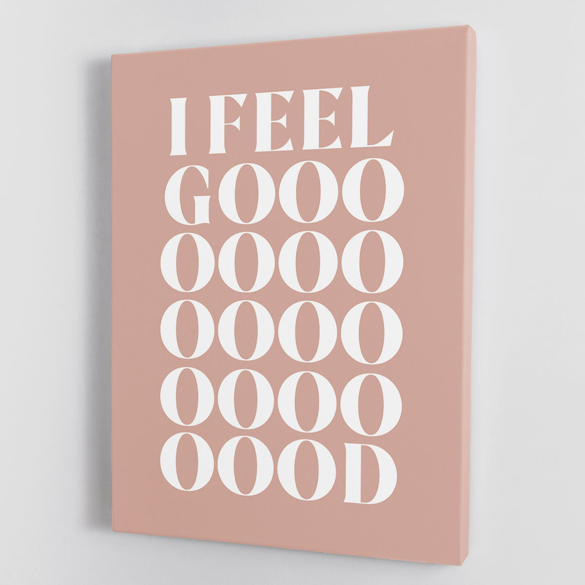 I Feel Good Canvas Print featuring vibrant colors and an uplifting design, perfect for home or office decor.