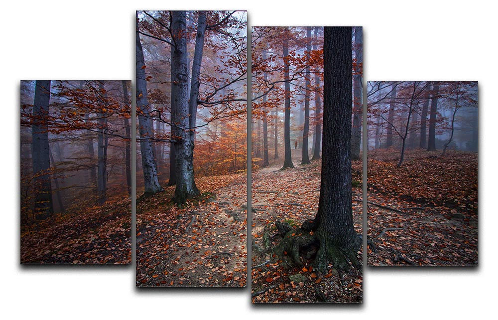 I Was Lost I Was Found 4 Split Panel Canvas artwork displayed in a modern living room setting, showcasing its dynamic design and vibrant colors.