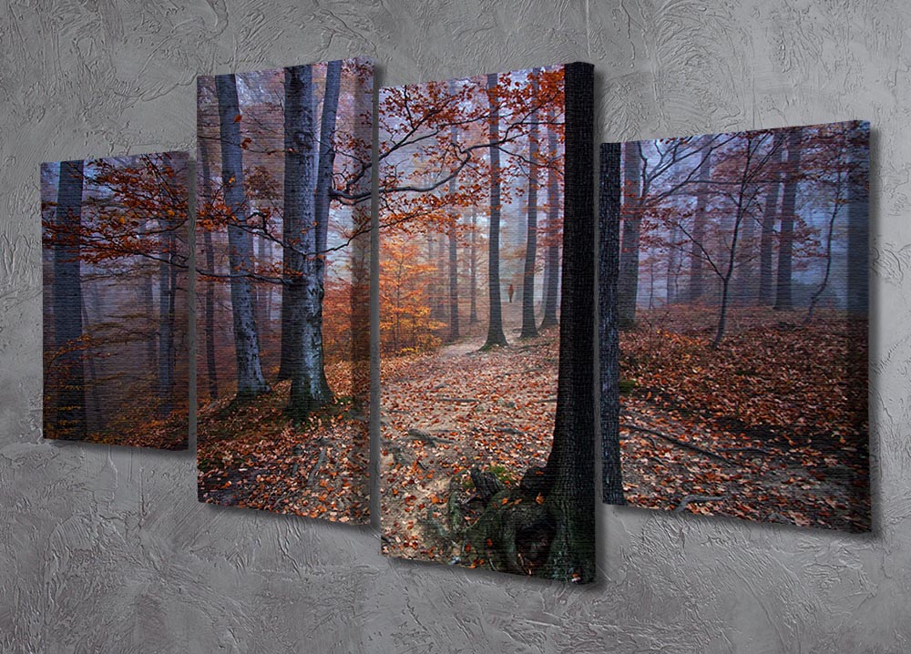 I Was Lost I Was Found 4 Split Panel Canvas artwork displayed in a modern living room setting, showcasing its dynamic design and vibrant colors.