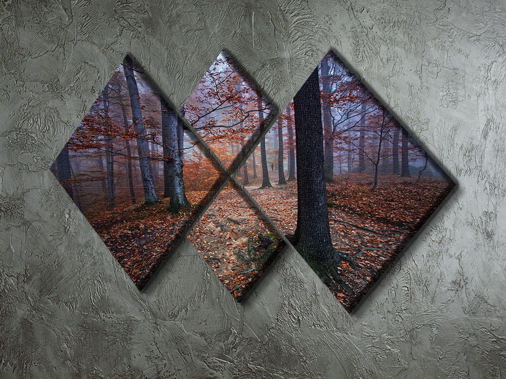 A beautiful 4-square multi panel canvas artwork titled 'I Was Lost I Was Found', showcasing vibrant colors and intricate designs across four individual panels.