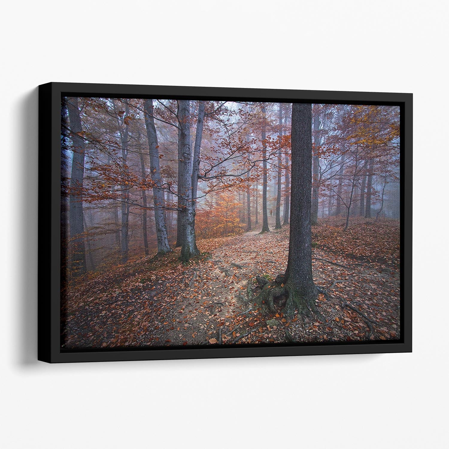 I Was Lost I Was Found Floating Framed Canvas featuring vibrant abstract colors in a handcrafted wooden frame.