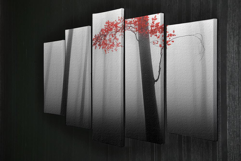 Illusion 5 Split Panel Canvas artwork featuring five panels with a cohesive design, adding depth and dimension to any space.