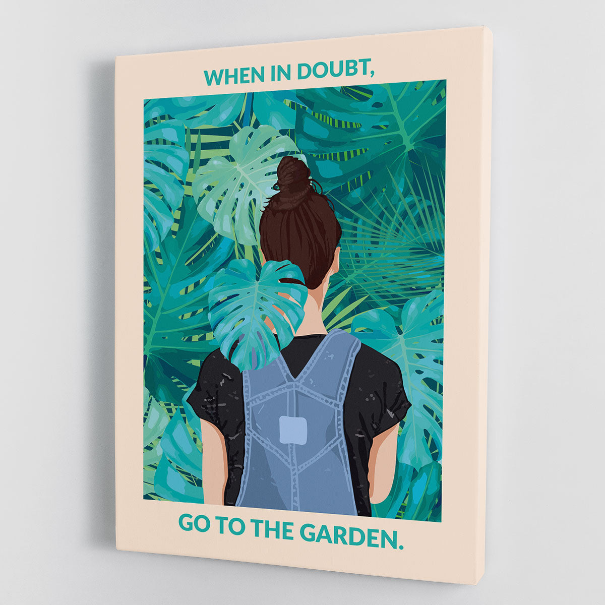 In Doubt Standard Wall Art Canvas Print featuring modern abstract design, perfect for home or office decor.