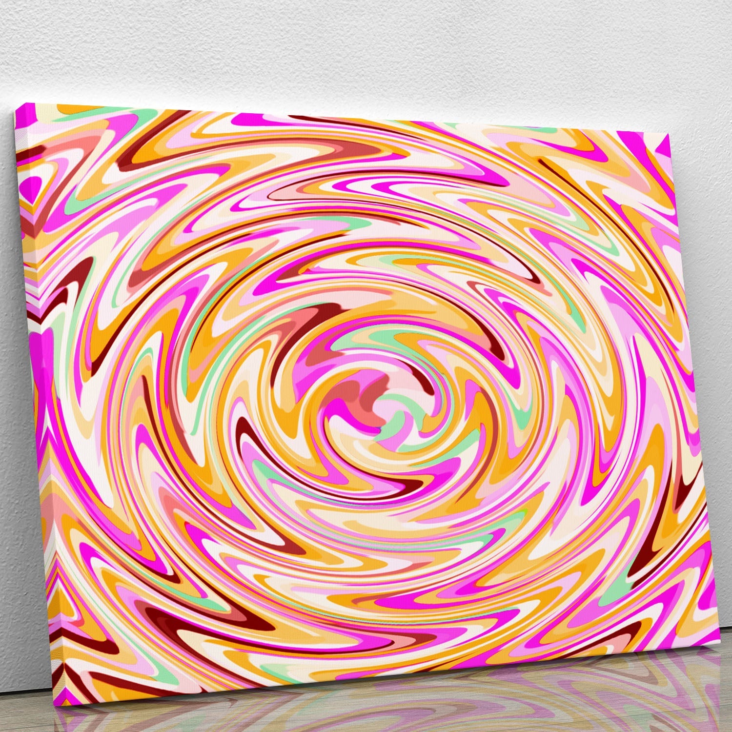 A vibrant In The Mix canvas print showcasing modern art and abstract designs, perfect for home decor.
