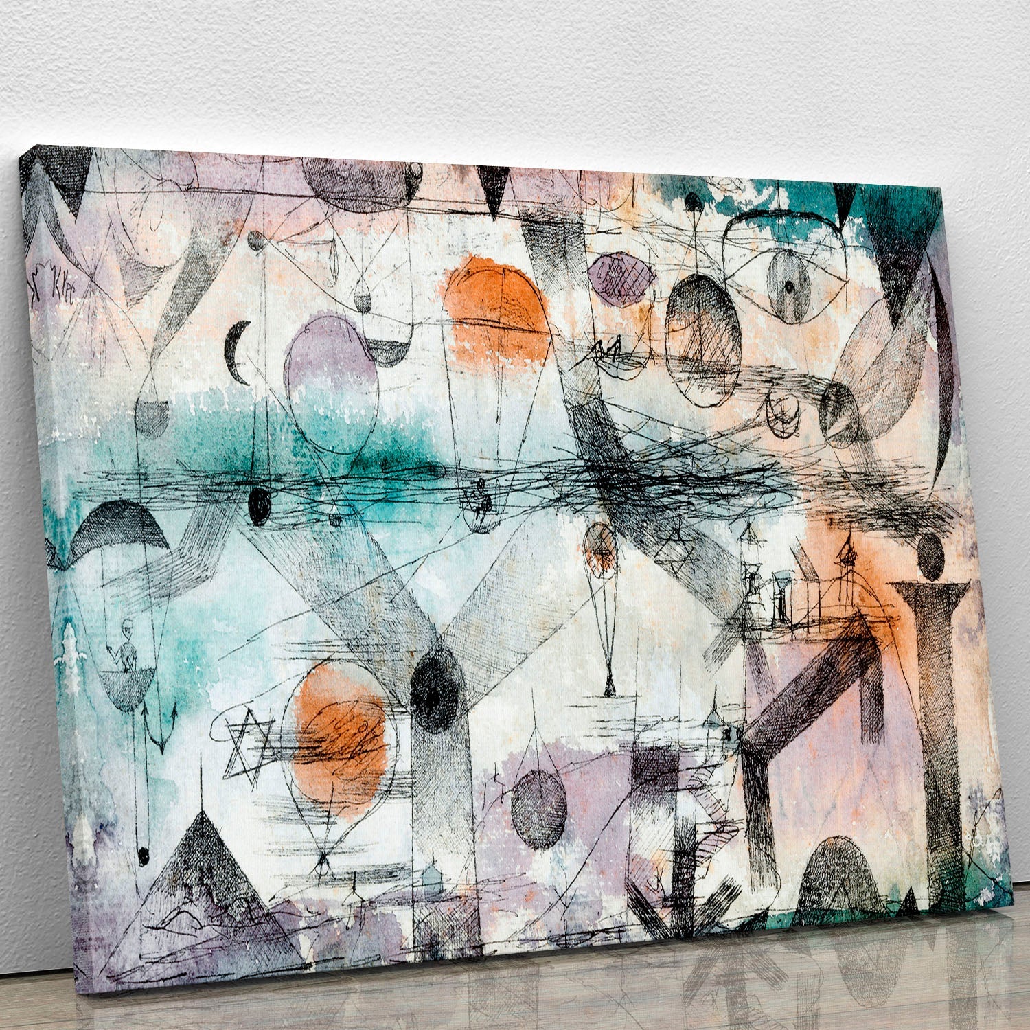 In the Realm of Air 1917 No.1 canvas print showcasing vibrant colors and intricate details, perfect for home or office decor.