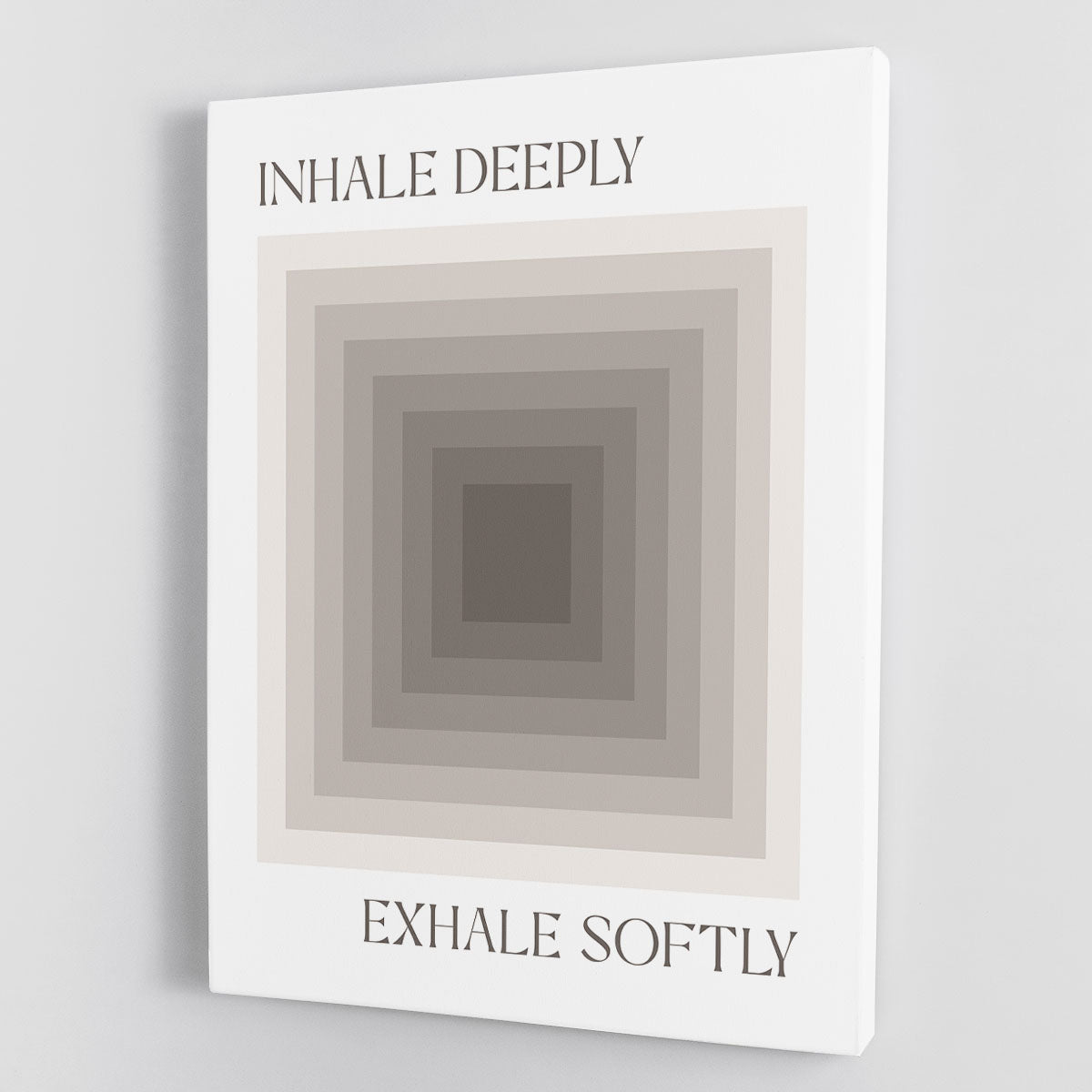 Inhale Deeply Canvas Print showcasing serene nature-inspired artwork, perfect for home or office decor.