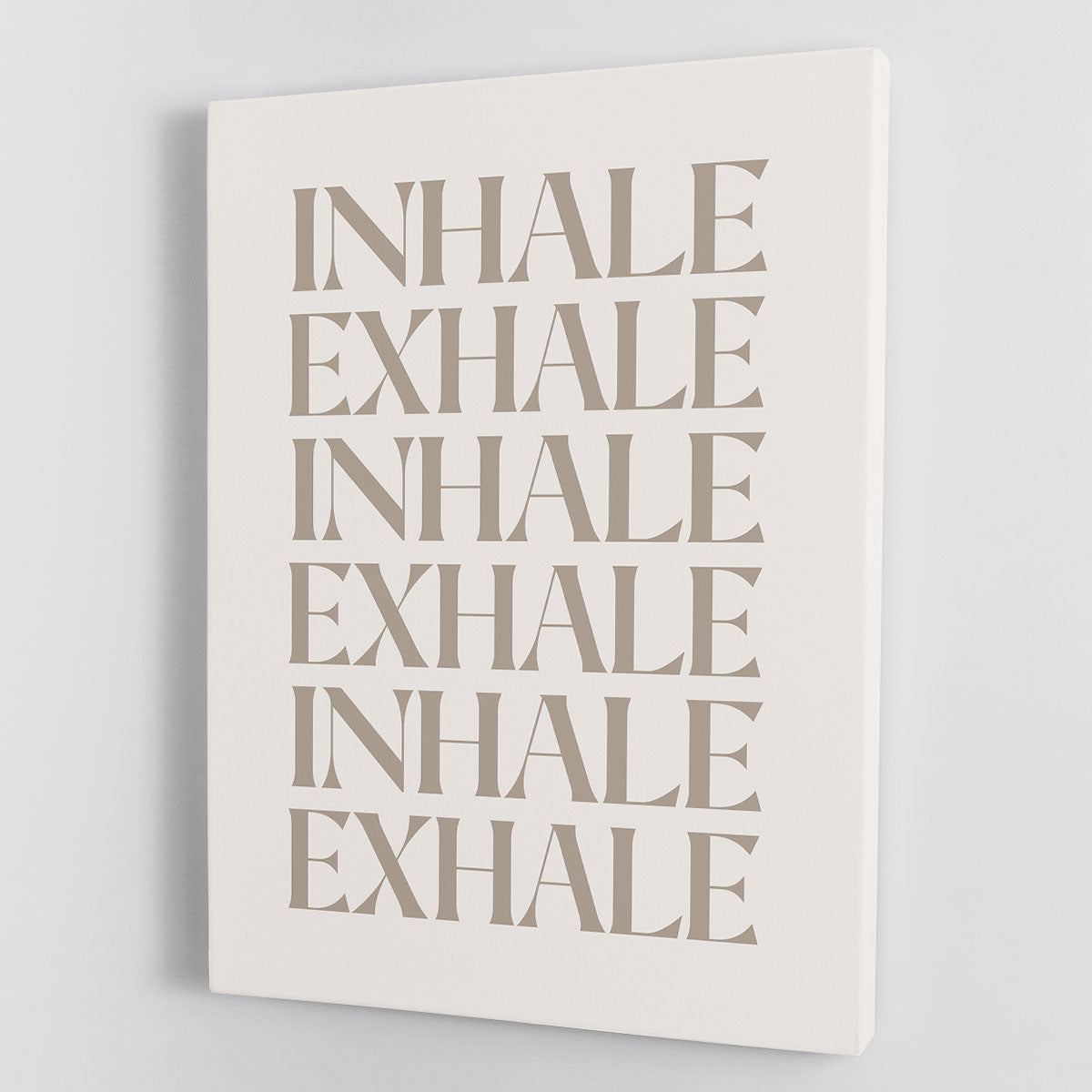 Inhale Exhale No5 Canvas Print featuring modern abstract design with soothing colors, perfect for home or office decor.