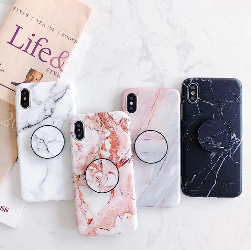 Fashion Marble Stone Phone Case for iPhone 12, 11 Pro, XS, featuring a stylish design and lightweight TPU material.