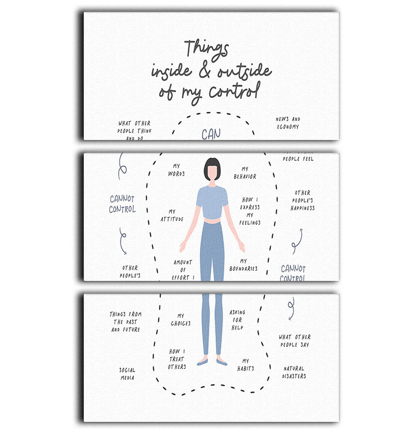 A beautiful 3-panel canvas print featuring abstract art, enhancing modern decor in a stylish living space.