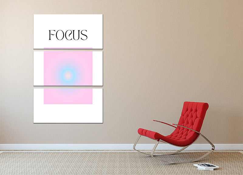 Inspire Aura Poster 3 Split Panel Canvas Print showcasing vibrant colors and elegant design, perfect for home or office decor.