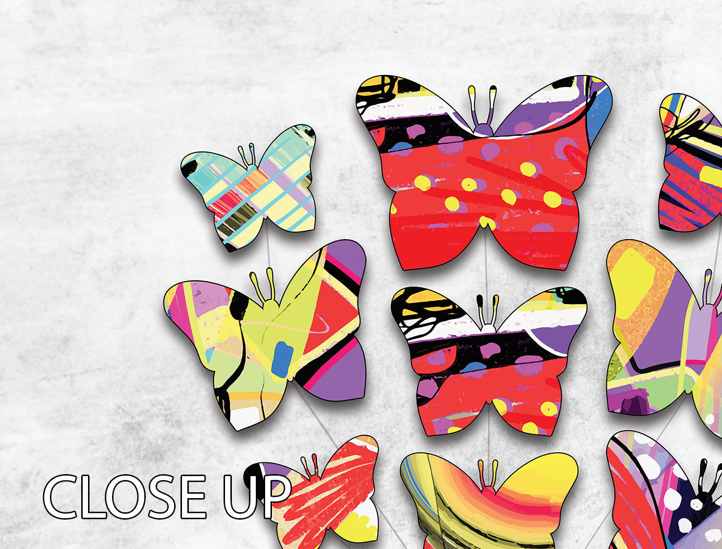 A beautiful 3-panel canvas print featuring flying butterflies, showcasing vibrant colors and intricate details, perfect for home decor.