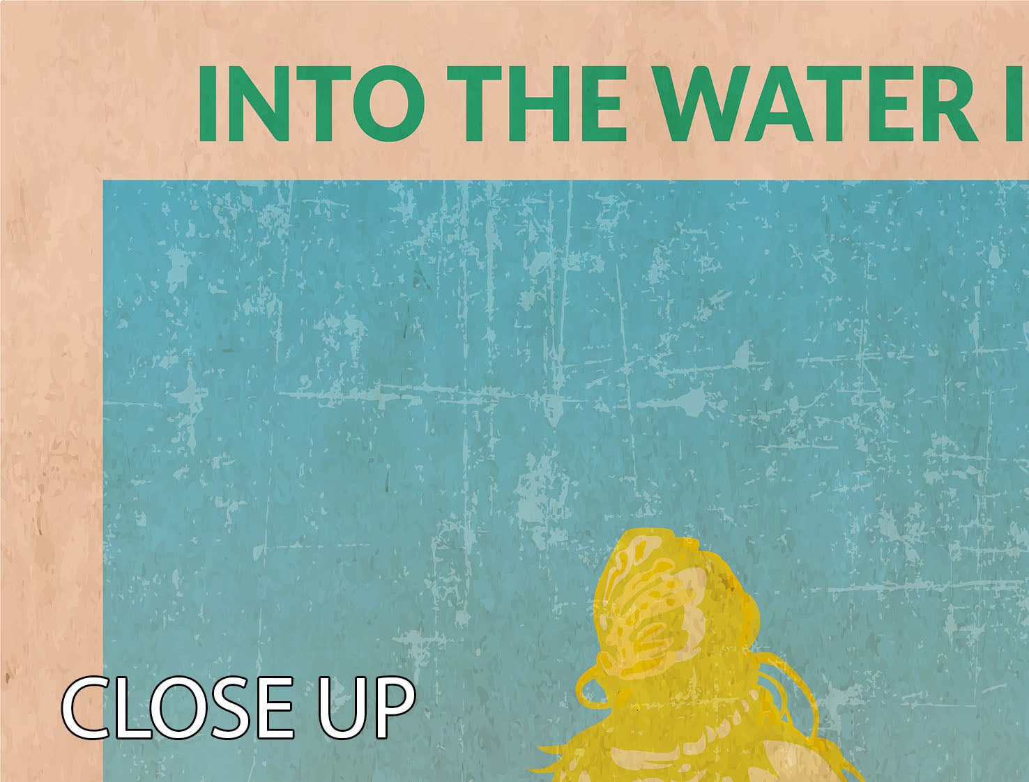 Into the Water blonde 3 Split Panel Canvas Print featuring three elegant panels with a serene water theme.