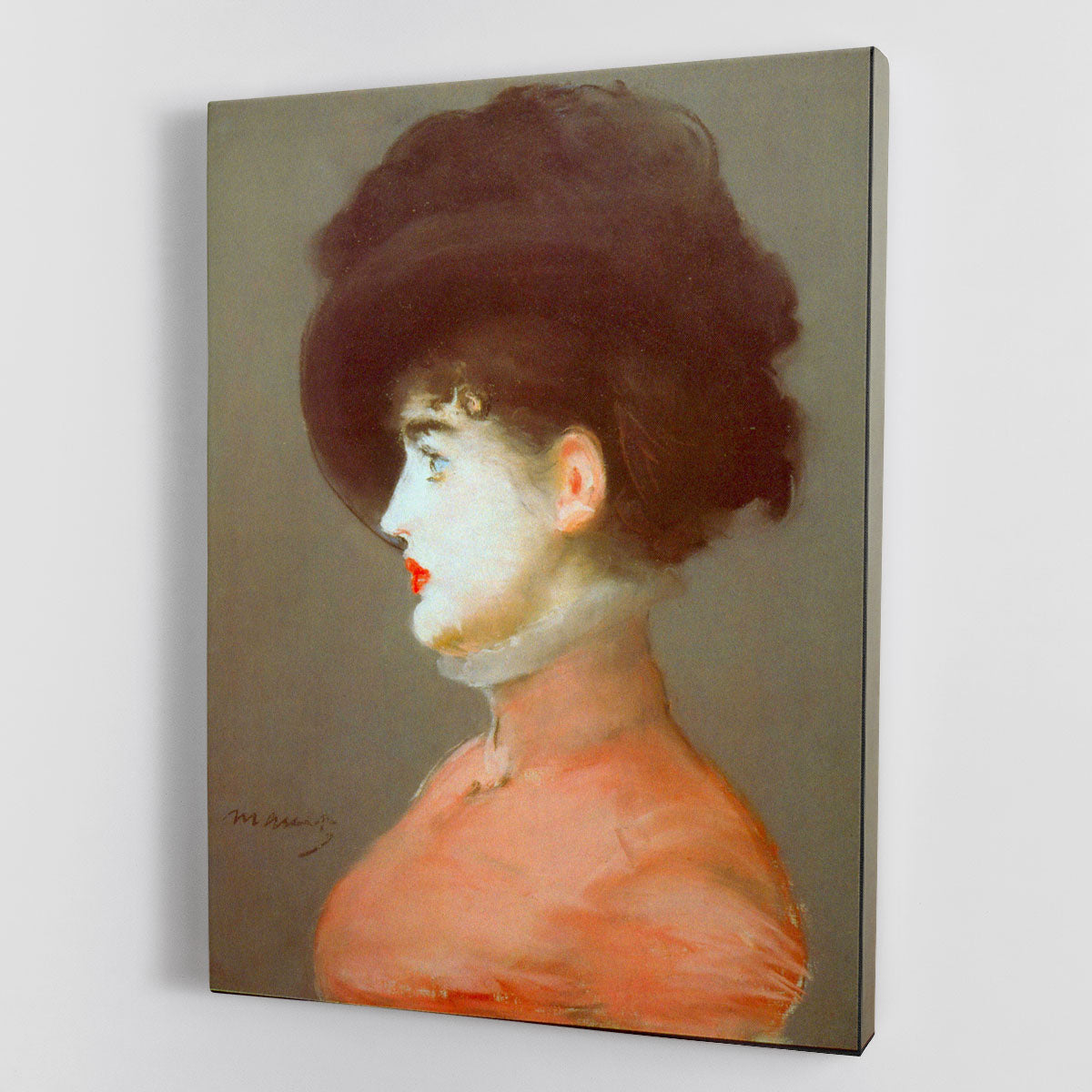 Irma Brunne by Manet canvas print showcasing elegant artwork with vibrant colors and intricate details.