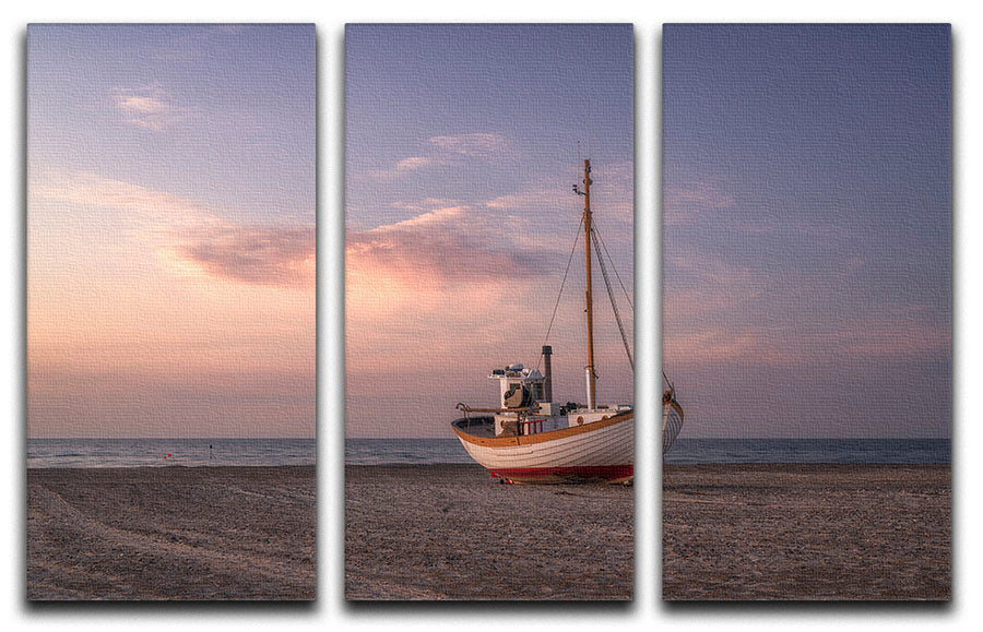 Jammerbugten 3 Split Panel Canvas Print showcasing vibrant colors and elegant design, perfect for home decor.