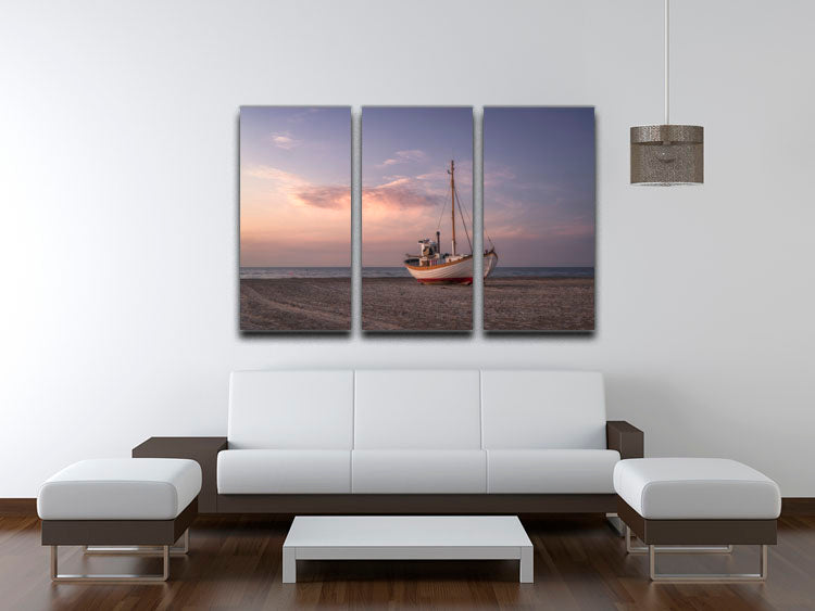 Jammerbugten 3 Split Panel Canvas Print showcasing vibrant colors and elegant design, perfect for home decor.