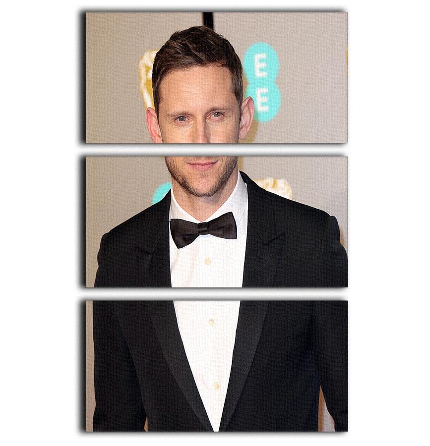 Jamie Bell at the BAFTAs 3-panel canvas print showcasing elegant design and vibrant colors.