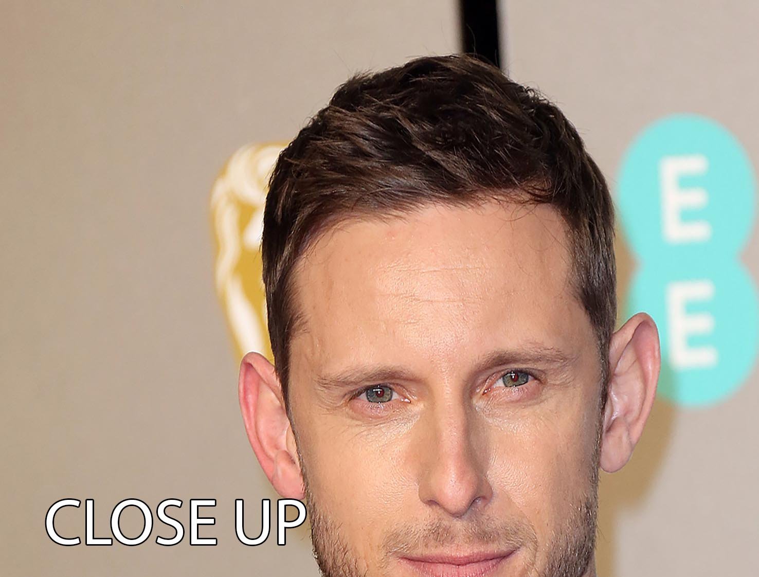 Jamie Bell at the BAFTAs 3-panel canvas print showcasing elegant design and vibrant colors.