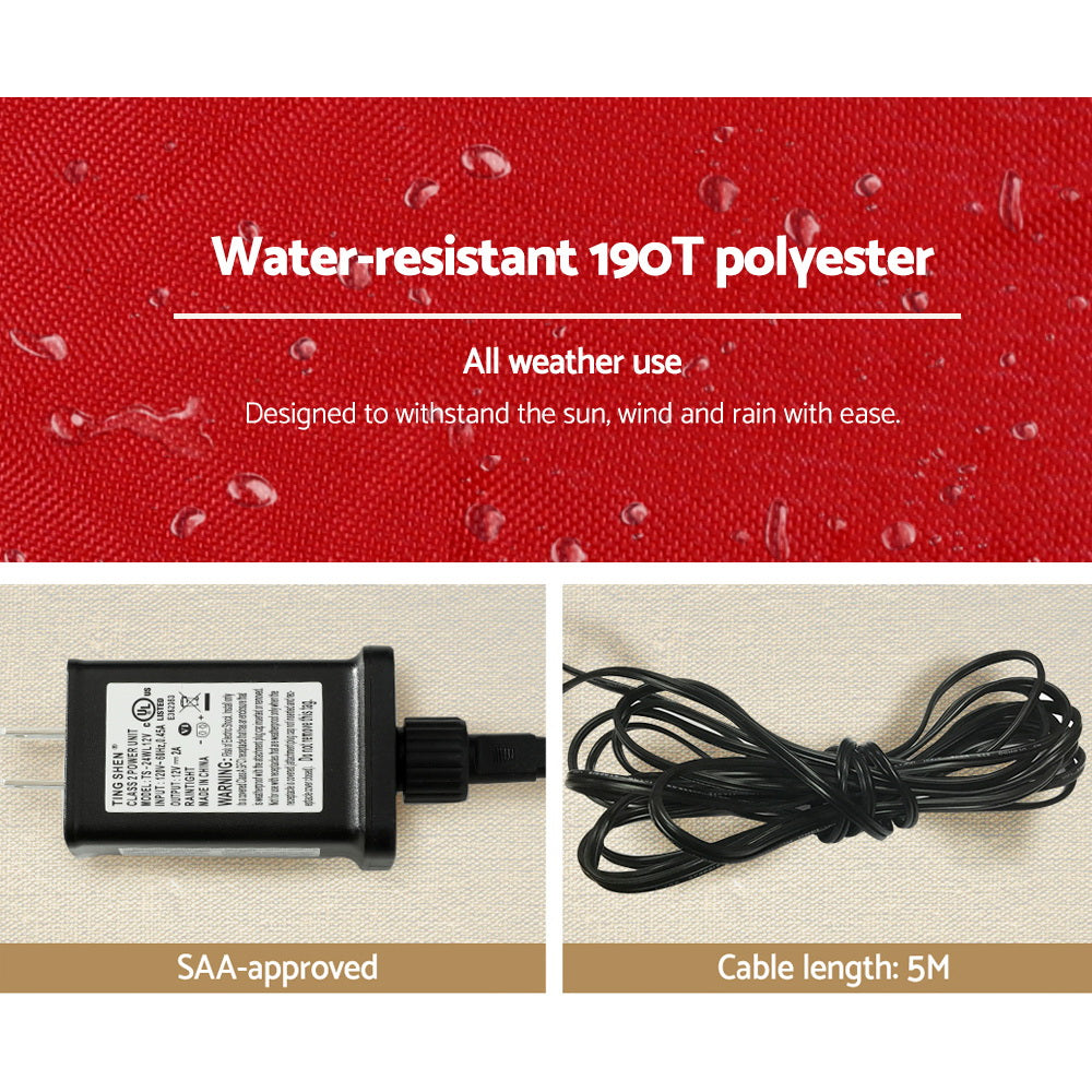 Jingle Jollys Christmas Inflatable Nutcracker Archway, 3M tall, colorful design with built-in LEDs, perfect for festive outdoor decoration.