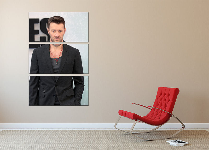 Joel Edgerton 3 Split Panel Canvas Print showcasing a captivating design in three panels, perfect for enhancing any living space.
