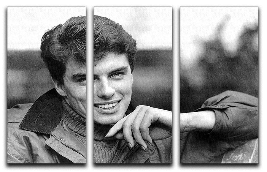 A stunning 3-panel canvas print featuring John Barrowman from 1989, showcasing vibrant colors and intricate details.