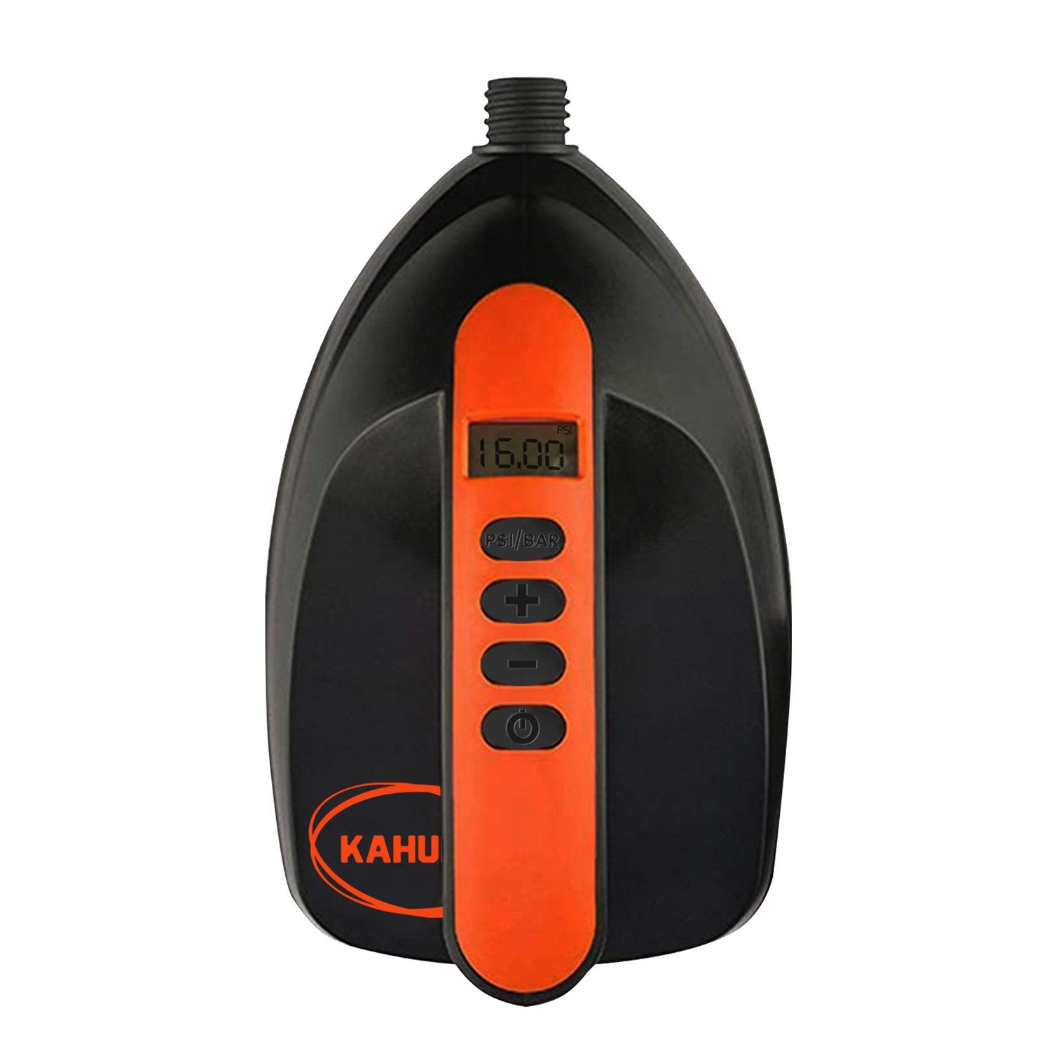 Kahuna Portable Electric Air Pump with six nozzles for inflating paddle boards and other inflatables.
